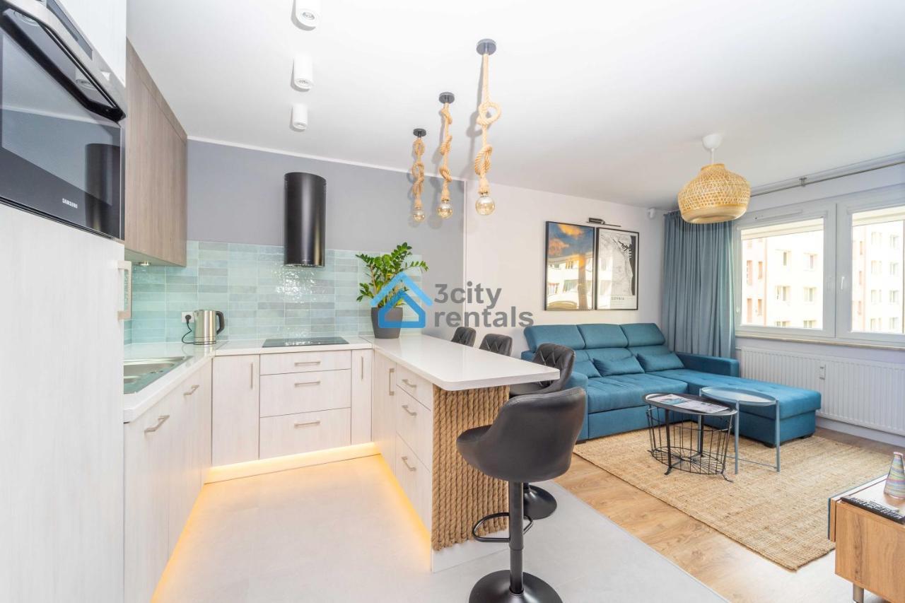 Bright And Blue 3City Apartment With Balcony In Gdynia By Noclegi Renters Eksteriør bilde
